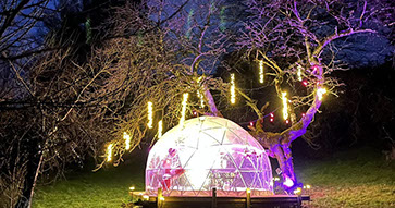 Dôme des Étoiles – dîner privatif sous les lumières (jusqu’à 6 pers.)